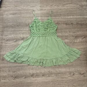 Green Lace Women's Dress